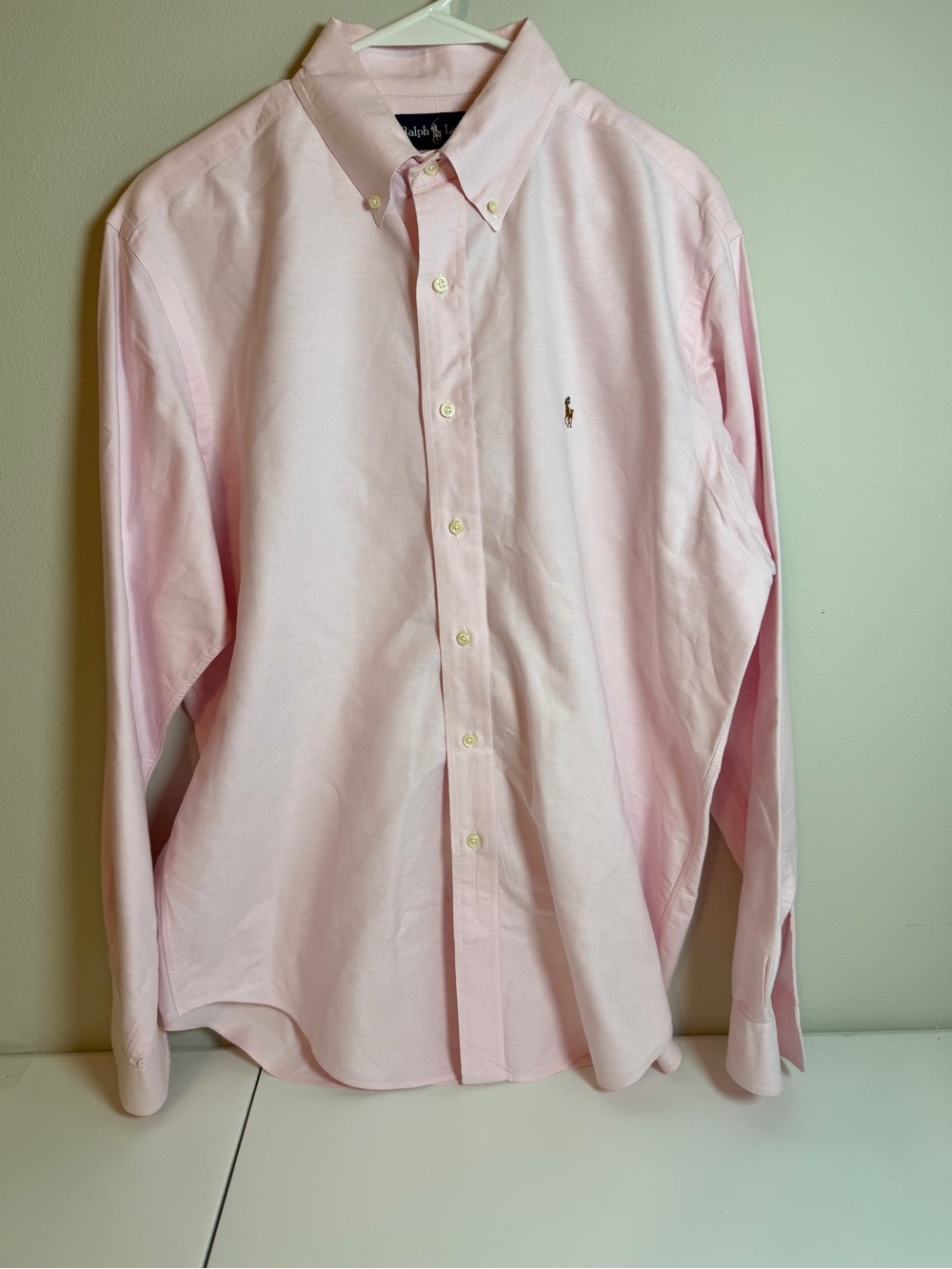 Polo Ralph Lauren Preppy Classic Oxford Button-Down Shirt — Light Pink